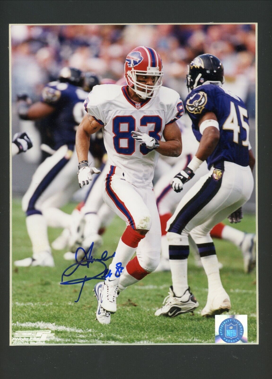 Andre Reed Buffalo Bills HOF Signed Autographed Matted 8x10 Glossy Photo Poster painting COA