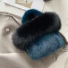 Women's Bag Luxury Real Fur Women's Shoulder Bag Mink Fur Bag With Fox Fur Design Large Capacity Fur Handbag Bags For Women