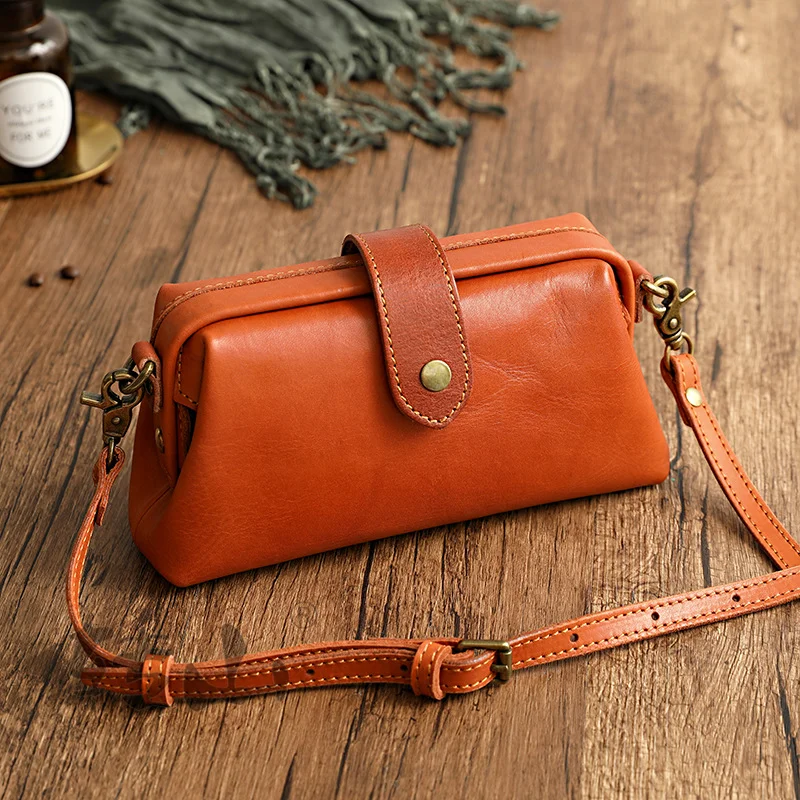 Handmade First Layer Cowhide Leather Bag