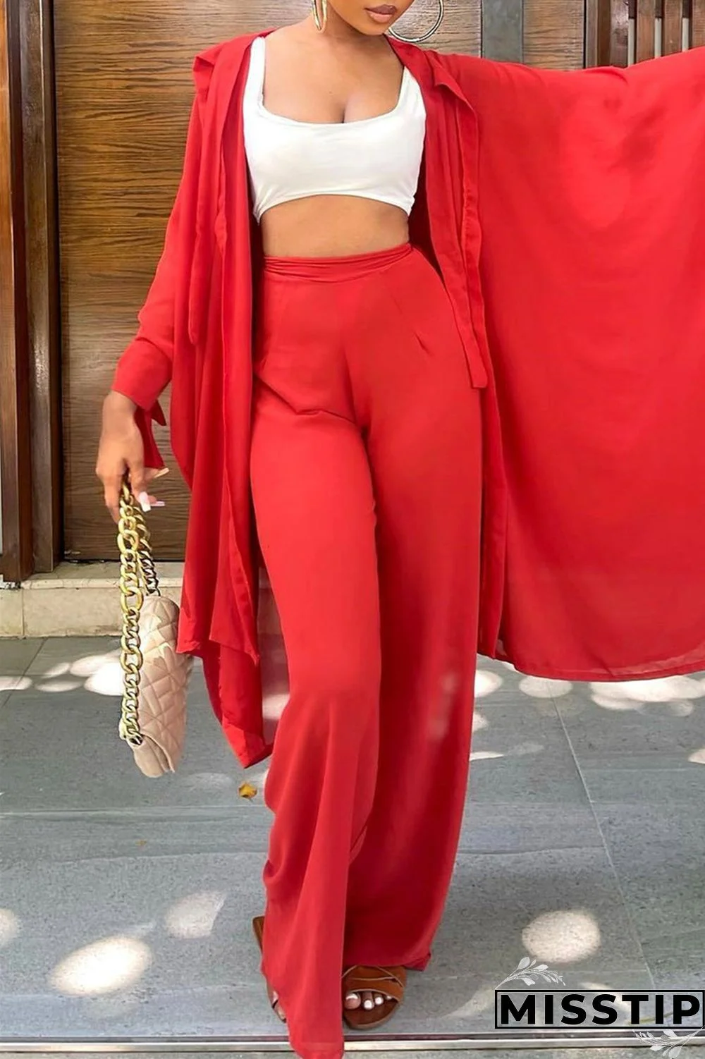 Black Fashion Casual Solid Cardigan Pants Long Sleeve Two Pieces