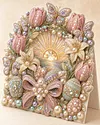 6pcs DIY Dreamy Easter Diamond Painting 3D Greeting Card