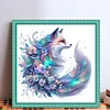 Flower Fox-11CT Stamped Cross Stitch 45*45cm