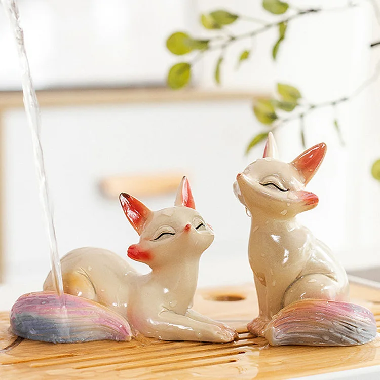Color Changing Resin Tea Pet Luck Decoration for Tea Table🍵