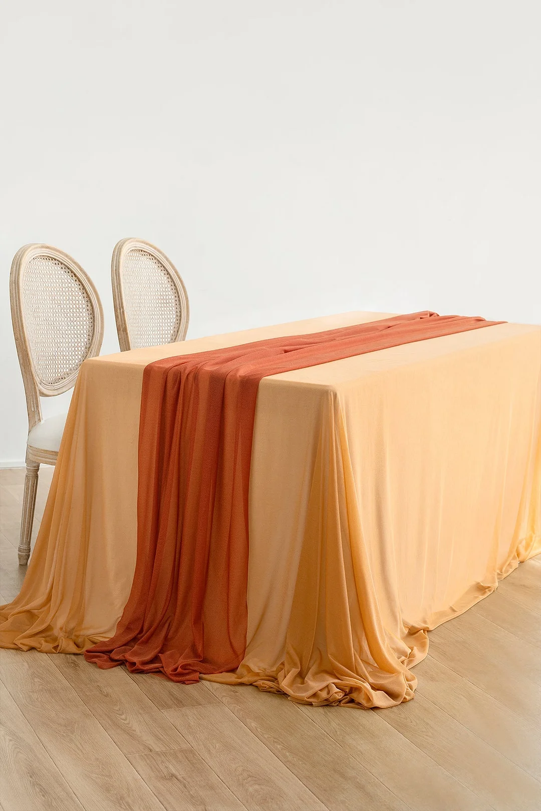 6ft Flower Garland in Black & Pumpkin Orange