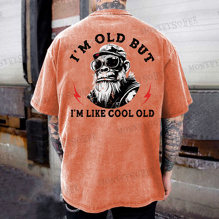 I'm Old But I'm Like Cool Old Funny Gift Washed T-Shirt