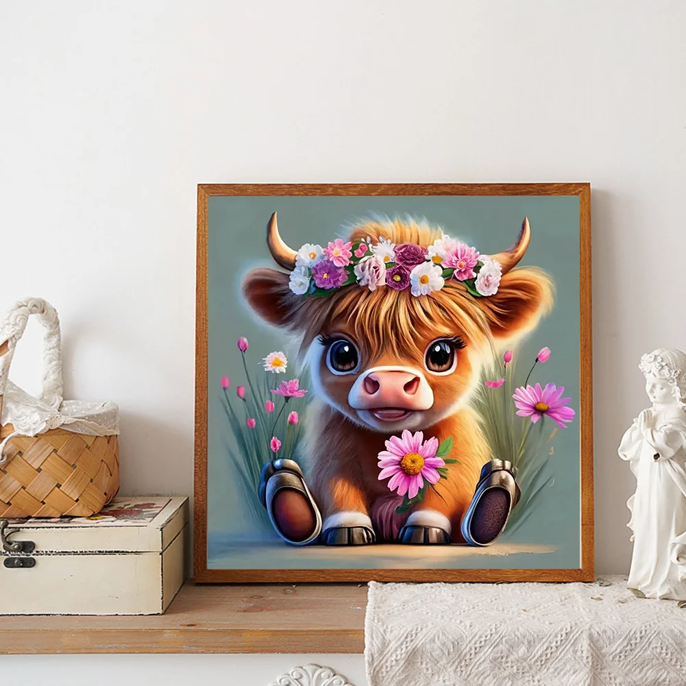 Diamond Painting - Full Round Drill - Flower Yak(Canvas|30*30cm)