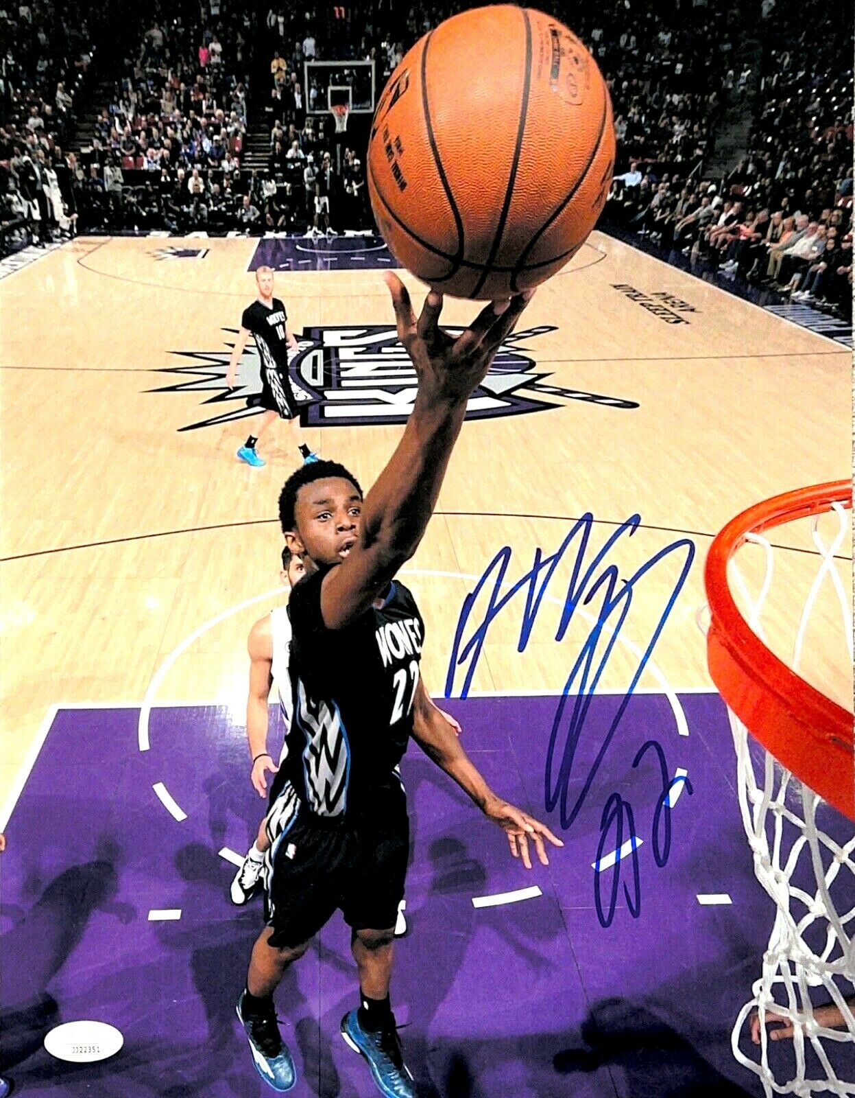 ANDREW WIGGINS TIMBERWOLVES HAND SIGNED AUTOGRAPHED 11X14 Photo Poster painting WITH JSA COA 1