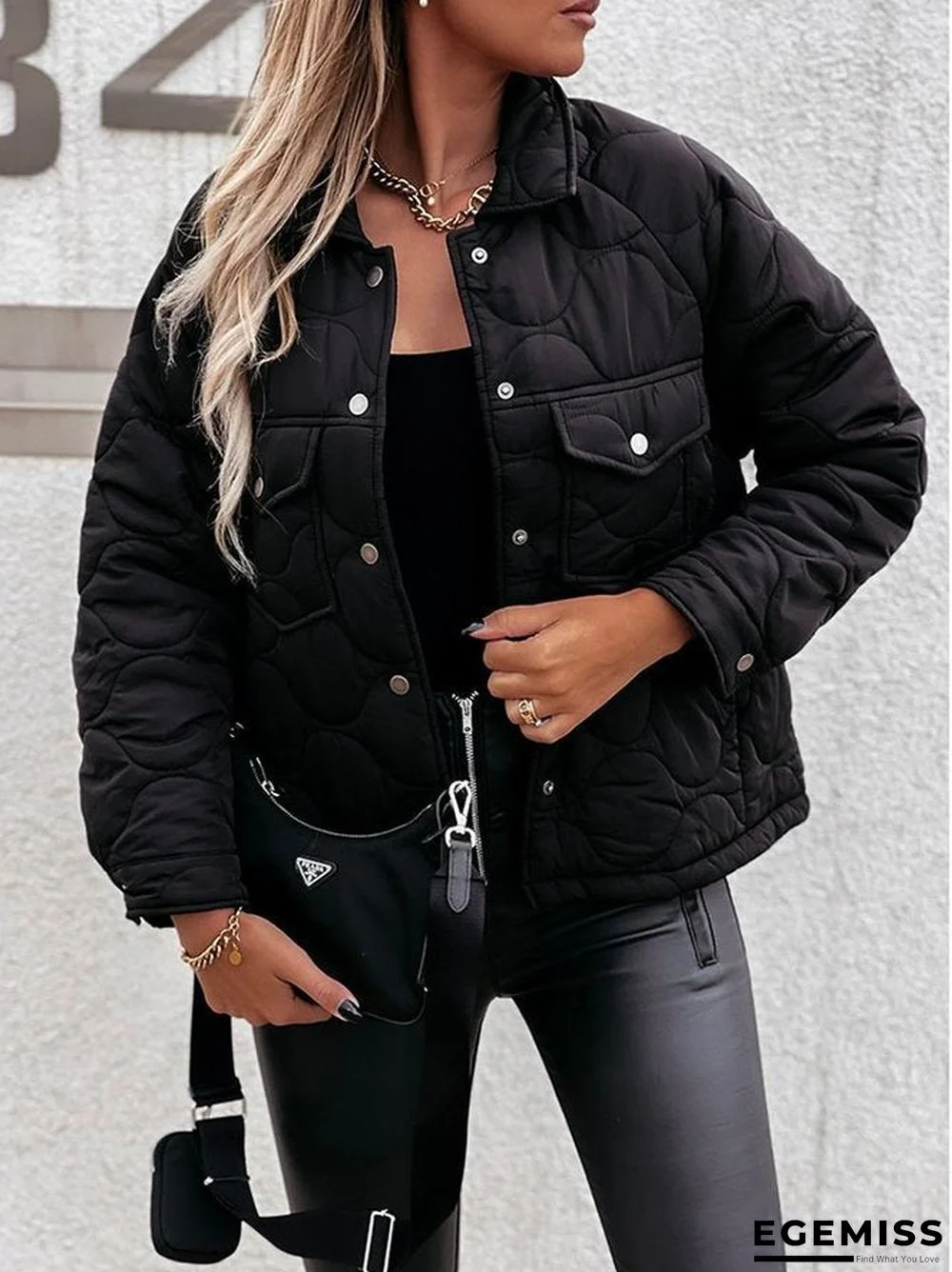 Casual Loosen Plain Outerwear | EGEMISS