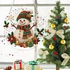 Snowman DIY Diamond Painting Pendant Double Sided Gem Beads 25cm