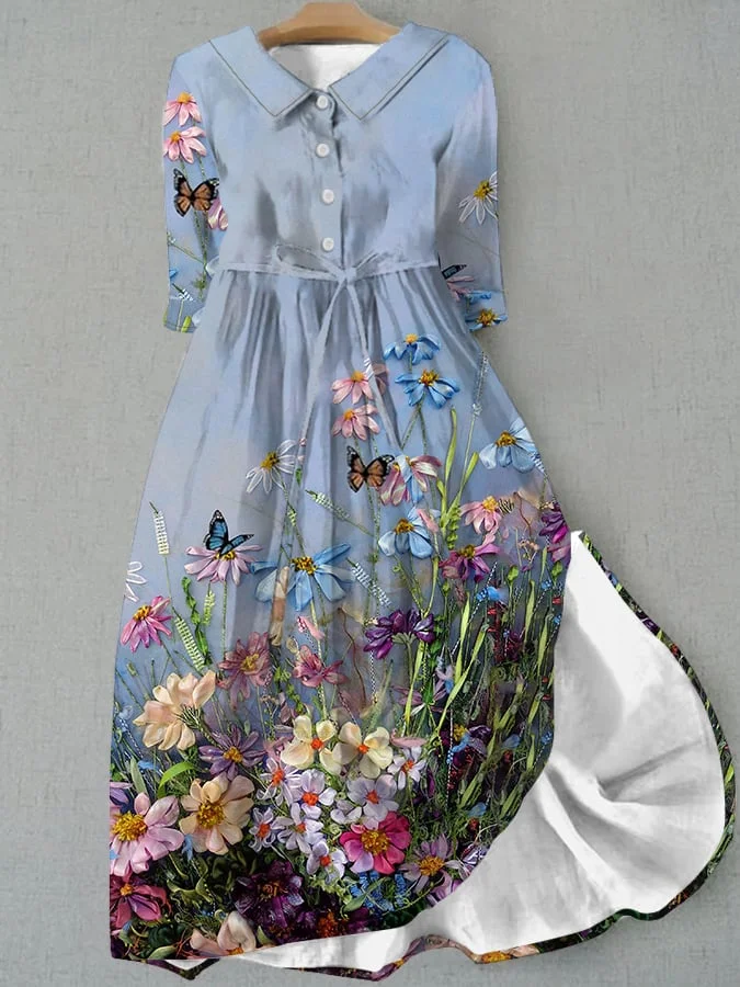 Women's  Flower Printed Dress