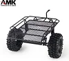 AMK Metal 1/10 RC Hitch Mount Trailer Truck Hauler with Metal Wheel Rims for Axial SCX10 90046 TRX4 TRX6 Tamiya CC01 RC4WD D90 D110 TF2