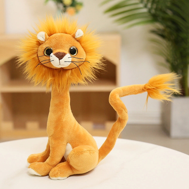 Simulation Animal Doll Plush Toy Lion Puppy Doll Tiger Kitten Cloth Doll