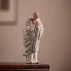 Zen Little Monk Buddhist Shami Meditation Sculpture Ceramic Figurines