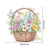 2Pcs Diamond Painting Flower Basket Diamond Art Pendant Wall Decor