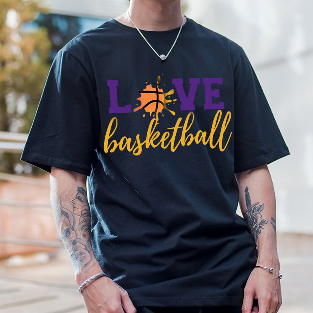 Basketball Retro Street Trend Men's T-shirt、、URBENIE