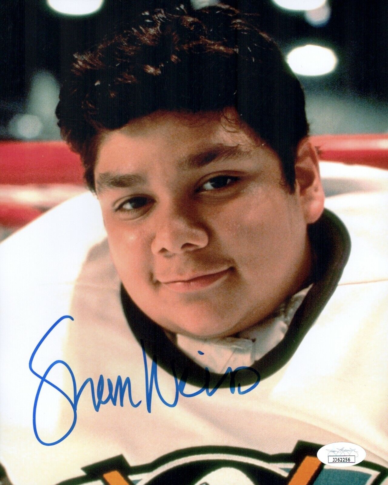 SHAUN WEISS Signed 8x10 Photo Poster painting Greg Goldberg The Mighty Ducks #33 COA JSA Cert