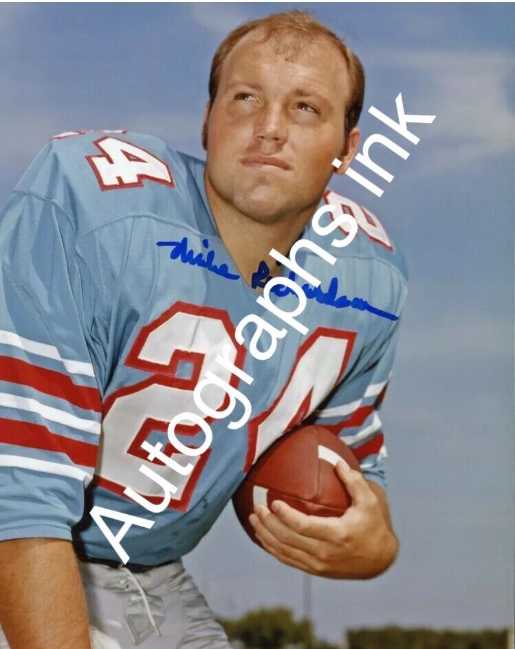 Mike Richardson Autographed 8x10 Houston Oilers#2