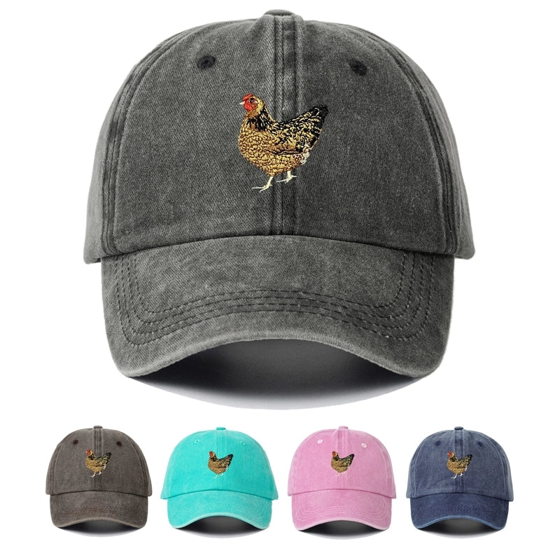 Unisex Commute Animal Embroidery Curved Eaves Baseball Cap