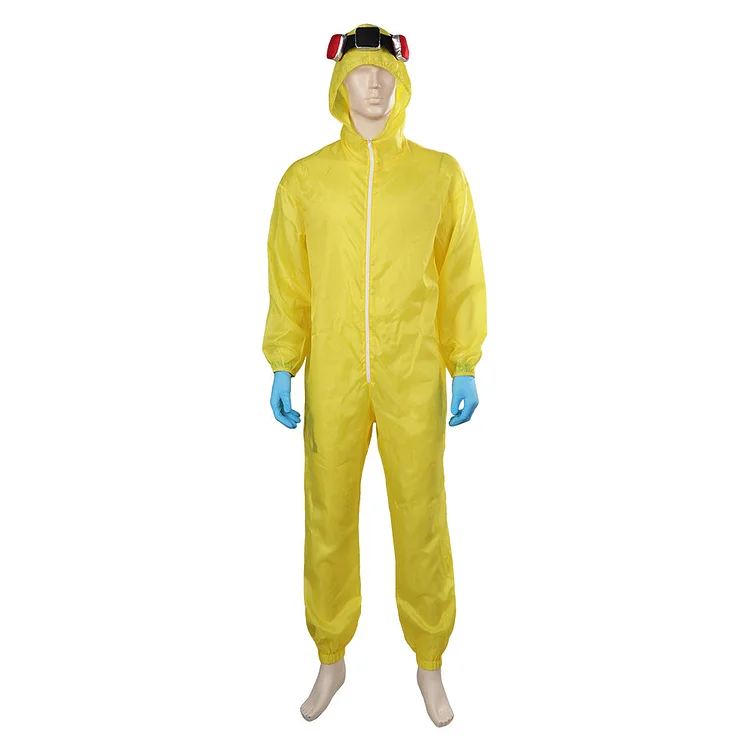Breaking Bad 2023 Walter White Yellow Jumpsuits Outfits Cosplay Costume Halloween Carnival Suit