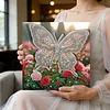 (25x25cm)DIY Pre-Framed 3D Flapping Butterfly Diamond Painting Art Craft Kit Living Room Decor