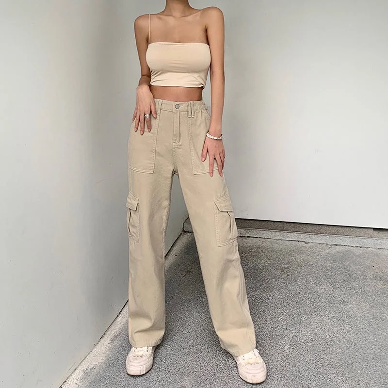 Pocket straight leg trouser