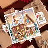 12Pcs Diamond Painting Snowman Greeting Card Set with Envelope