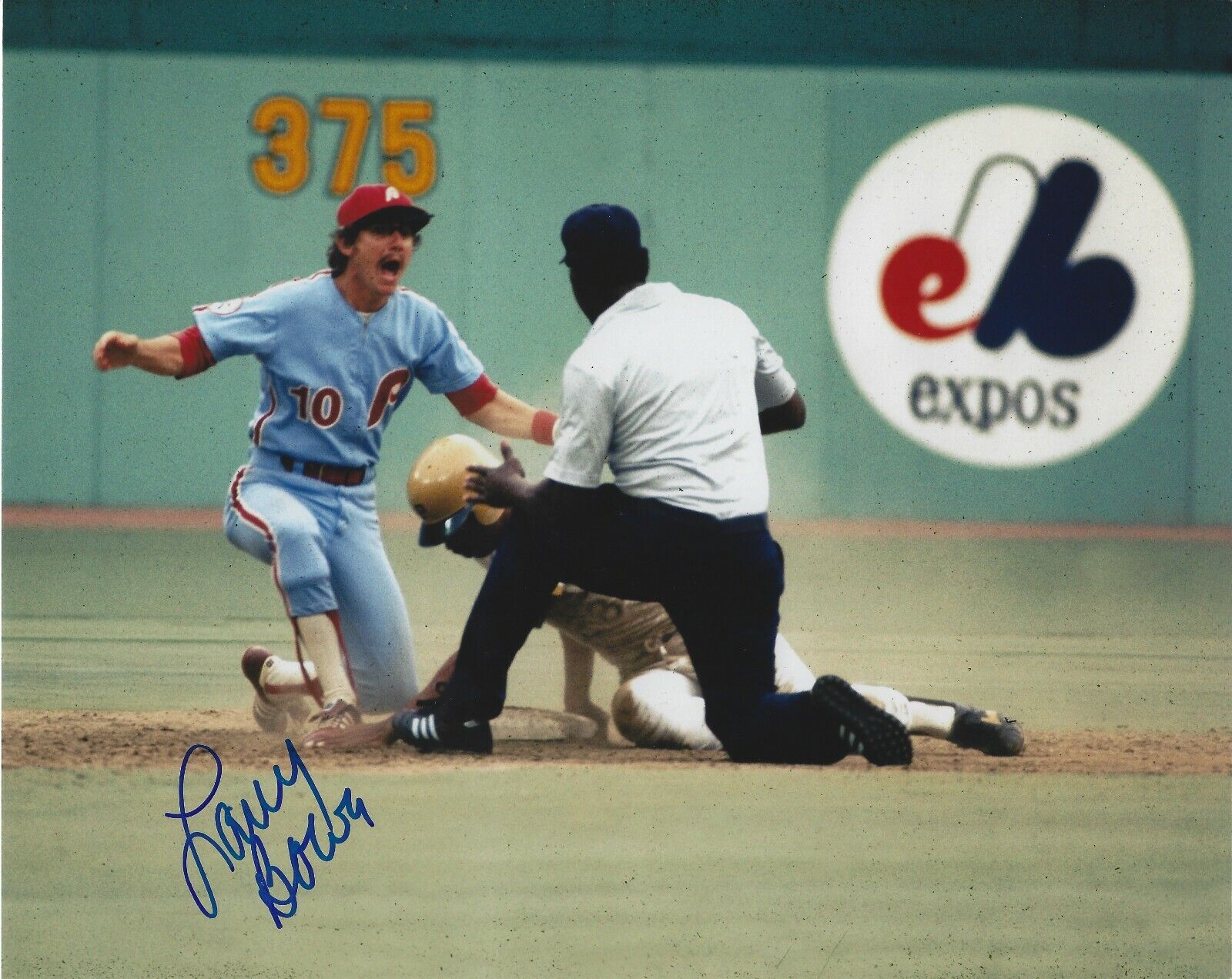 Signed 8x10 LARRY BOWA Philadelphia Phillies Autographed Photo Poster painting - COA