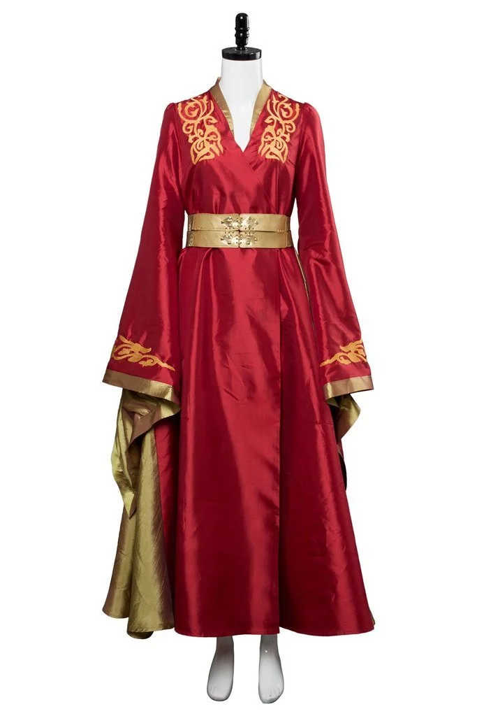 Got Game Of Thrones Game Cersei Lannister Red Luxury Dress Cosplay Costume