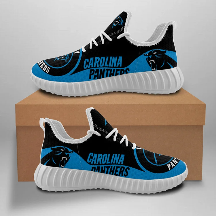 Carolina Panthers Unisex Comfortable Breathable Print Running Sneakers