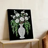 DIY Pearl Painting Vase for Home Wall Decor with Frame(40x30cm)