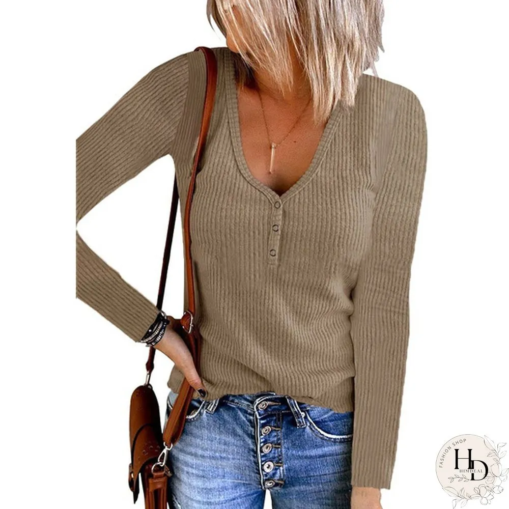 XS-8XL Autumn and Winter Warm Tops Plus Size Fashion Clothes Womens Casual Long Sleeve