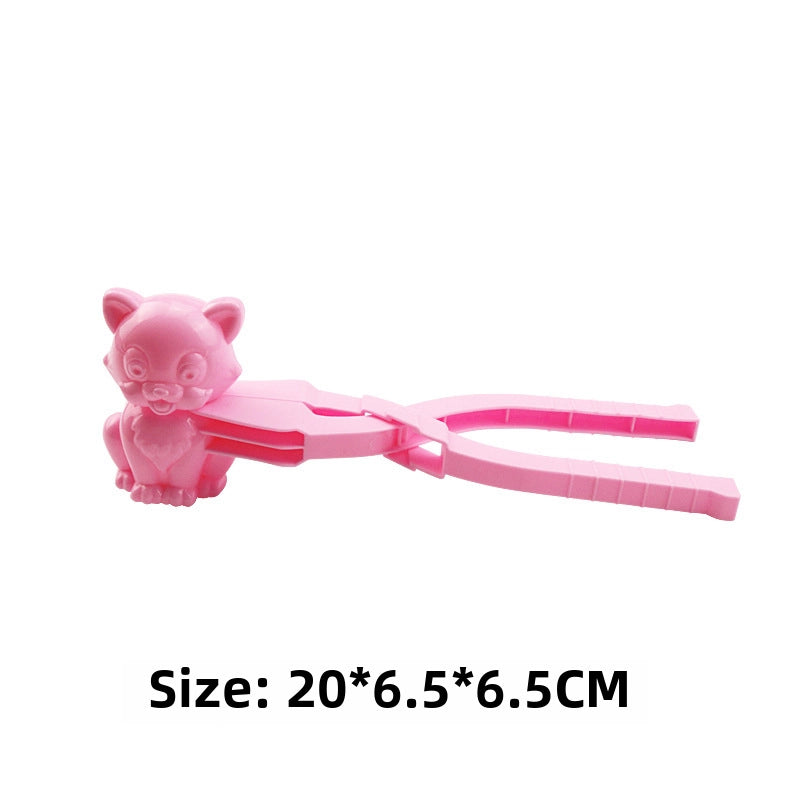 Children’s Winter Outdoor Toy Snow Clip Snowball Fight Artifact Snowflake Love Snowball Clip Play Snow Toy Sand Mold