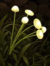 Outdoor Solar Garden Lights Waterproof LED Mushroom Jellyfish Lawn Light Reusable Color Change Gardening Stake Lighting for Courtyard Landscape Lawn Light