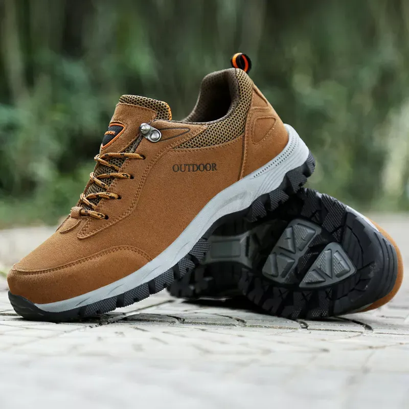 Chaussures De Marche Homme - Soutien Voûte Plantaire - Randonnée Antidérapantes Respirantes - Coupe Large Légères