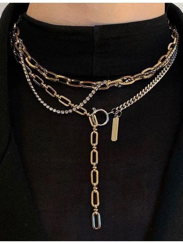 Women's link chain necklaces