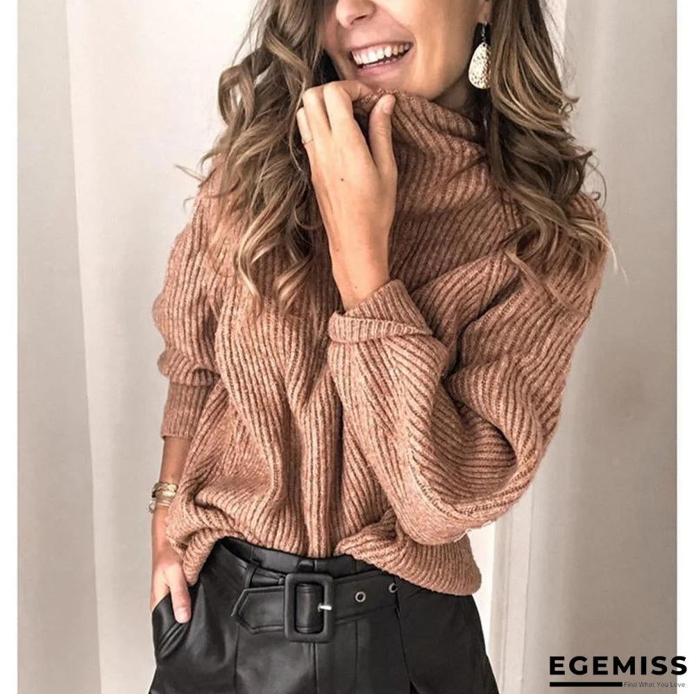 High Neck Winter Casual Sweaters | EGEMISS