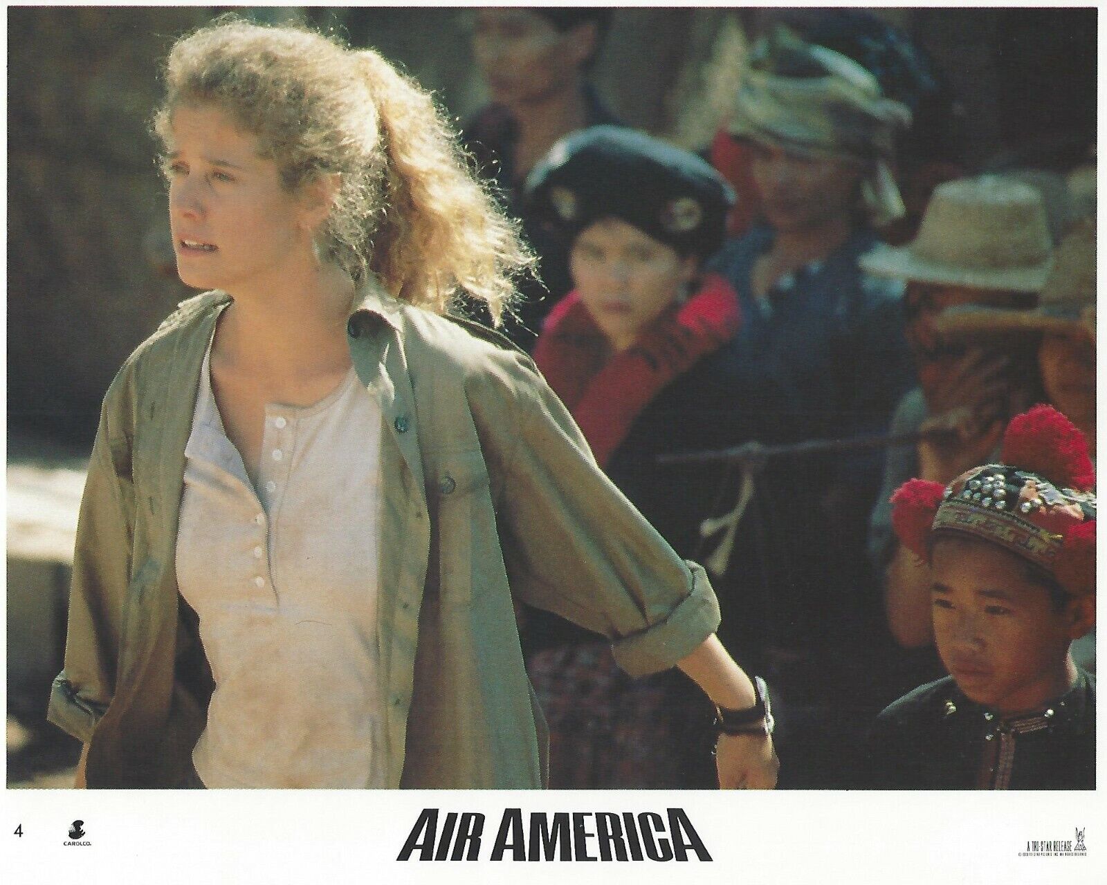 Air America Original 8x10 Lobby Card Poster 1990 Photo Poster painting #4 Nancy Travis