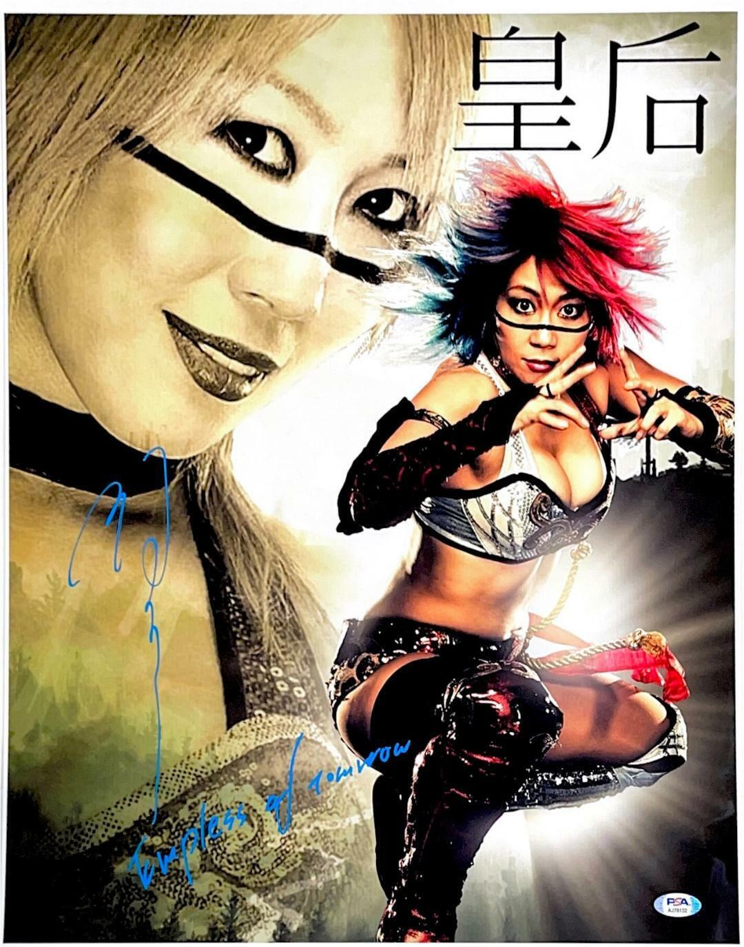 WWE ASUKA HAND SIGNED AUTOGRAPHED 16X20 Photo Poster painting WITH PROOF AND PSA DNA COA 1