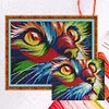 Colorful Cat - 14CT Stamped Cross Stitch - 39*32cm