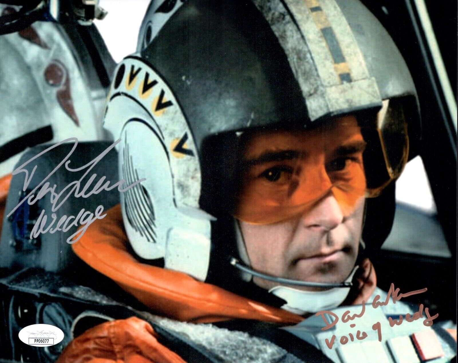 DENIS LAWSON & DAVID ANKRUM Signed 8x10 Star Wars A NEW HOPE WEDGE Photo Poster painting JSA COA