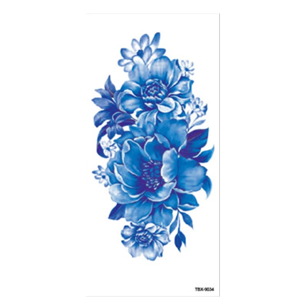 Beauty 1 Pcs Make Up Fake Temporary Tattoos Stickers Rose Flowers Arm Shoulder Tattoo Waterproof Women Big Flash Tattoo On Body