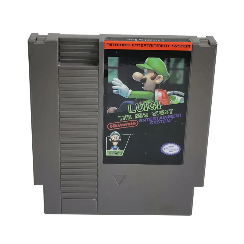 Luigi and the New Quest For Nintendo NES - 8 Bit Game Cartridge