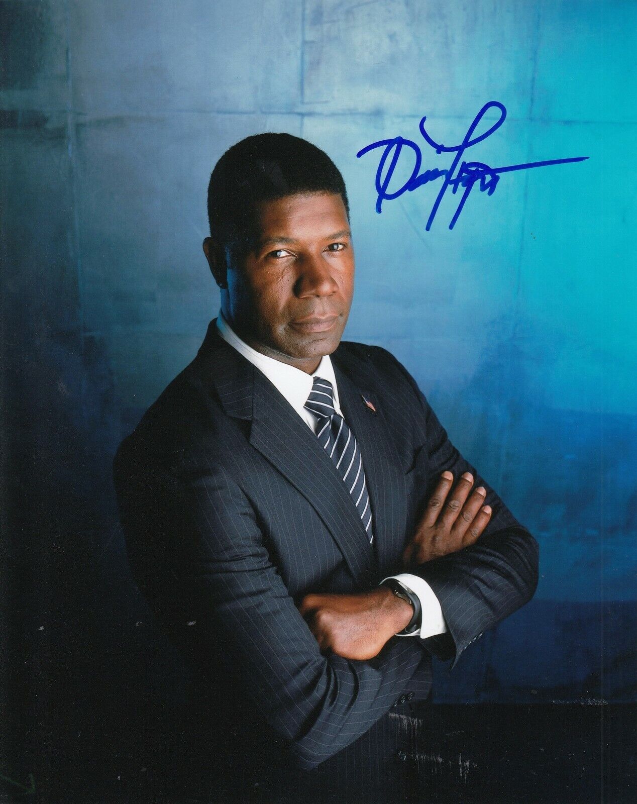 DENNIS HAYSBERT signed (24) *President David Palmer* 8X10 Photo Poster painting (PROOF) W/COA #2