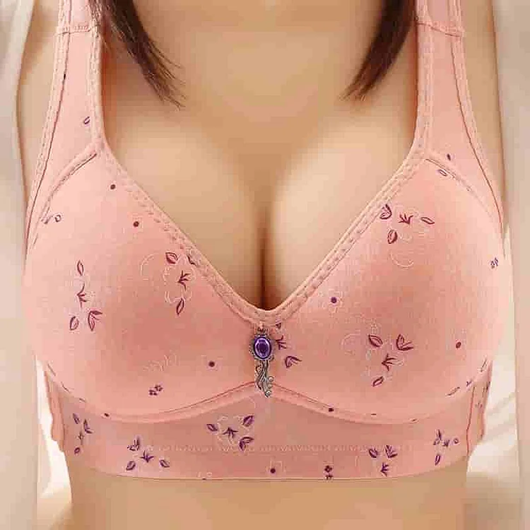 Plus Size Bra Women Underwireless Soft Comfort Bra