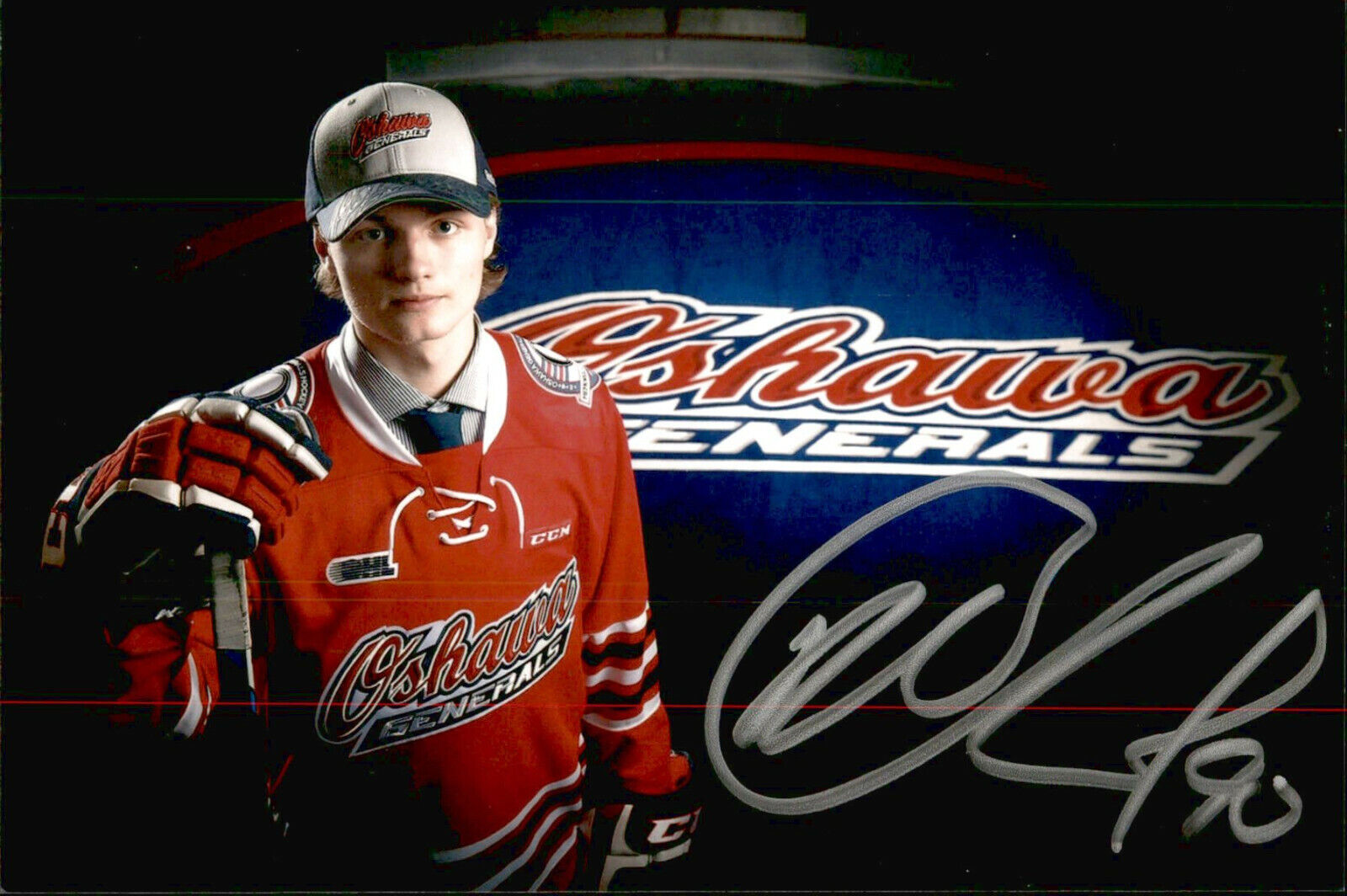 Danil Antropov SIGNED 4x6 Photo Poster painting OSHAWA GENERALS / NHL DRAFT 2019