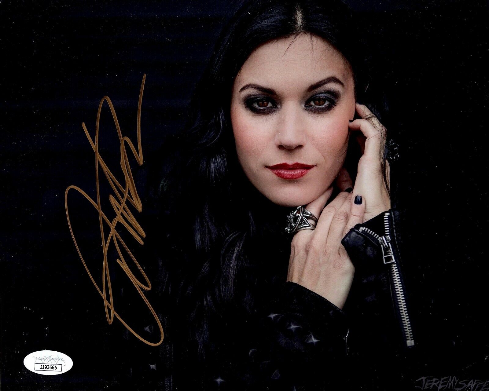 CRISTINA SCABBIA Autograph SIGNED 8x10 Photo Poster painting LACUNA COIL JSA CERTIFIED KILLER!