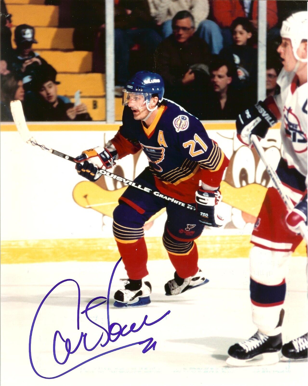 Guy Carbonneau autographed 8x10 St. Louis Blues #2  Shipping