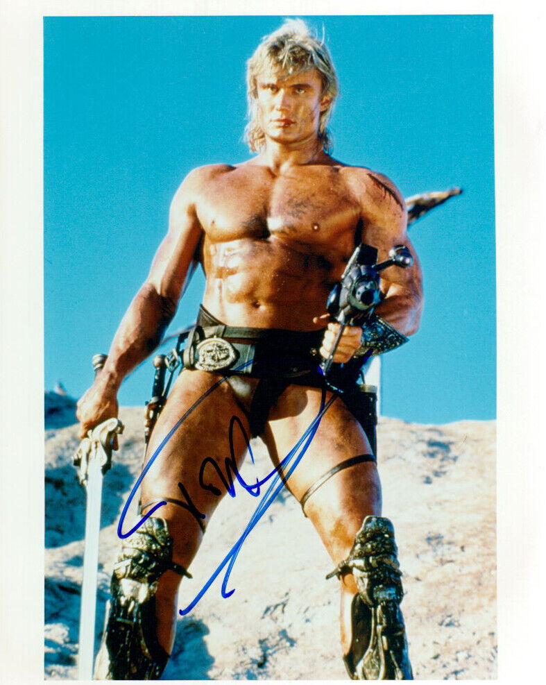 Dolph Lundgren (Masters of the Universe) signed authentic 8x10 Photo Poster painting COA