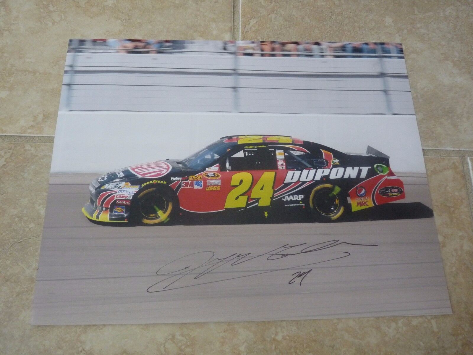 Jeff Gordon Nascar Racing Autographed Signed 11x14 Photo Poster painting PSA Guaranteed F3