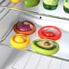 Silicone Film Fruit Storage Box Sealed Fresh Preservation Box for Fridge (4Pcs)